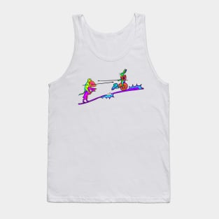 Bad Medieval Art Acid Daydream Snail Jousting WTF Tank Top